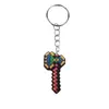 Chaveiro de Desenho Animado Minecraft Chaveiro de Plástico Macio PVC Pingente Pequeno para Bolsa Venda Quente Transfronteiriça Atacado