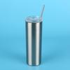 Venta al por mayor Taza Térmica para Coche Recubierta de 20 oz Termo Portátil con Popote Acero Inoxidable Taza Recta Personalizable