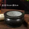 Quemador de Incienso de Piedra, Adornos Tallados en Piedra, Suministros para Templos y Salones Ancestrales, Quema de Incienso al Aire Libre, Quemador de Incienso Redondo de Piedra