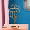 Estante Multifuncional de Hierro con Forma de Cara para Joyería, Estante de Almacenamiento para Collares, Pulseras y Pendientes, Decoración para Tienda de Joyería