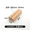 Portatarjetas de Madera Maciza de Haya Base para Etiqueta de Precio Base de Madera para Notas Soporte de Base de Madera Soporte para Inserción de Tarjetas de Notas Soporte para Señal