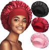 Touca de Noite de Seda Imitada para Adultos Amazon com Aba Larga Touca de Chuveiro para Confinamento Cuidado Capilar Touca de Cabelo Chapéu de Cetim Estilo Europeu e Americano