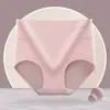 Ropa interior de algodón peinado para mujer de cintura alta, calzones levanta glúteos con estampado de letras de ajenjo, transpirables, antibacterianos, entrepierna