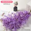Flor de Glicina Artificial Flor Morada Tira de Flores Decoración de Interiores Balcón Sala de Estar Colgante Plástico Flor Artificial Flor de Techo Ratán Cadena de Flores
