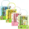2018 conjunto de material escolar para estudantes apontador de lápis Jardim de Infância Ensino Fundamental conjunto de material escolar combinação conjunto de pequeno presente