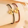 Pulsera de Pareja de Plata Pura 925 Flor de Loto Buena Suerte Nuevo Estilo Chino Tendencia Nacional Joyería de Ágata Roja Flor de Loto Pulsera de Ágata Negra Ins