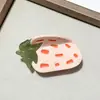 Novo Prendedor de Cabelo Acetato Picolé de Frutas, Presilha de Garra Fofa de Morango Abacate, Acessório de Cabelo Pinça de Tubarão Feminino
