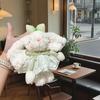 Peluche de Conejo de Orejas Caídas Llavero Colgante Muñeca Pareja de Conejos Decoración de Mochila Regalo de Cumpleaños Máquina de Garra