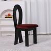 Silla de Sirena Madera Maciza Retro Francés Diseñador Silla de Comedor Vintage Estilo Wabi-Sabi Tocador Silla Silla de Mesa de Comedor
