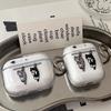 Funda Transparente Adecuada para Audífonos Inalámbricos Bluetooth Apple AirPods Protección Anticaídas Carcasa Blanda