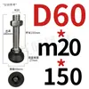 Varilla Niquelada Taza de Pie de Nylon Tornillo Accesorios de Perfil de Aluminio Soporte de Pie de Ajuste Direccional Tornillo para Piso M8-M24