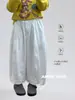 Pantalones tipo globo de algodón con tacto japonés Aimo Beibei para niñas, pantalones casuales holgados de pierna ancha, pantalones largos versátiles para bebés