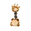 Brinquedo para pet transfronteiriço, brinquedo de pelúcia girafa, brinquedo de roer para cachorro durável e resistente a mordidas, brinquedo de cachorro com barulho