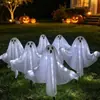 Nova Lâmpada de Chão Solar Halloween Fantasma Branco Festival do Fantasma Horror Atmosfera de Pátio Lâmpada Decorativa Lâmpada de Gramado