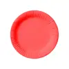 Plato de Papel Grueso Desechable de Color Sólido Transfronterizo, Vajilla para Mesa de Pastel, Fiesta de Cumpleaños, Diseños Redondos de Plato de Papel para Fiesta