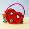 Monedero de silicona con forma de cueva cuadrada para niños, bolso cruzado para caminar, divertido y bonito bolso de silicona para cambio.