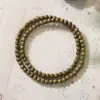 Pulseira de Sândalo Verde 4mm Fina Pulseira de Contas de Buda Simples Jade Hetian Estilo Antigo Pequeno Fresco Fada Pulseira de Sândalo Modelo Feminino Literário