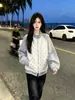 Sudadera con cremallera y manga larga de lunares, diseño moderno y único estilo coreano para mujer, nuevo top casual de otoño e invierno
