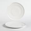 Nuevas Características Creativas Vajilla Nórdica Restaurante de Alta Gama Hotel Comercial Blanco Brillante Patrón Cerámico Platos y Juego de Platos