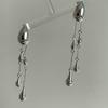 Pendientes largos de estilo coreano para blogueros con diseño de gota de agua y borla, de alta gama, con parte delantera y trasera diferenciadas