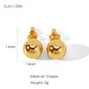 Pendientes de Moda para Viajar Joker Irregulares Industria Pesada Atmosféricos Joyería Fábrica en stock Anillo Transfronterizo Pendientes con Texto