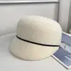 Nuevo Sombrero de Punto Acrílico Cálido Estilo Retro Británico para Mujer, Otoño e Invierno, Sombrero de Jinete Adelgazante, Sombrero de Equitación
