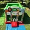 Castelo inflável infantil de parque de diversões ao ar livre mais vendido, escorrega inflável, trampolim, cama elástica, playground, área de brincar para pais e filhos