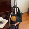 Bolso de Mano de Moda para Mujer 2025 Nuevo Bolso Bandolera Tipo Cubo de Alta Calidad Simple Elegante Bolso Pequeño