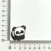 Cola Macia Desenho Animado Panda Sapatos com Furos Flor para Sapato Capa de Celular Copo de Água Isolante Cola em Creme Geladeira DIY Acessórios de Cabelo