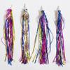 Bicicleta infantil PE Laser Ribbon Tassel Baby Car Ribbon Princess guiador Spike 2 Pack