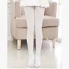 Medias de Baile Finas de Terciopelo para Niños Primavera y Verano, Medias de Baile Blancas de Alta Elasticidad para Niñas, Pantimedias para Niños