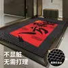 Novo capacho festivo de malha elástica estilo chinês para a entrada, absorvente de poeira, resistente à sujeira e fácil de limpar