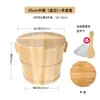 Cubo para Cocer Arroz al Vapor de Madera de Abeto para Uso Doméstico, Cubo Pequeño para Cocer al Vapor Comercial, Vaporera de Bambú para Arroz Pegajoso