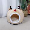 Amazon Transfronterizo Gato Navidad Celebrado en Internet Nido para Gato Nido Grueso para Gato Invierno Cálido Completamente Cerrado Nido de Gato Muñeco de Peluche Nido para Dormir