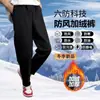 Pantalones Térmicos a Prueba de Viento de Invierno Transfronterizos para Hombres y Mujeres, Pantalones Gruesos a Prueba de Viento con Forro de Felpa, Pantalones Casuales de Pierna Recta Holgados a Prueba de Viento, Versátiles