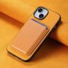 Para Apple 16 Pro Max Funda para Teléfono Móvil Color Sólido Simple 14 Pro Funda Magnética para Tarjetas iPhone15 Funda Protectora