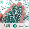 Venda Quente Transfronteiriça 1440 Peças Por Pacote Vidro Fundo Plano Leque para Nail Art em Formato de Leque DIY Nude Ab Redondo Acessórios Atacado