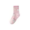 Calcetines de Malla para Niños, Calcetines Deportivos Finos Antipelusa Cortos, Calcetines de Media Pantorrilla para Primavera y Verano, Calcetines para Niños, Calcetines Modernos para Niñas