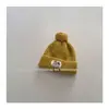 Gorro de punto para niños estilo coreano para otoño e invierno con pompón grande, unisex, moderno, cálido y protector de orejas, estilo para poner