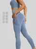 Pantalones de yoga de cintura alta para levantar glúteos para mujer, pantalones de fitness elásticos ajustados, pantalones deportivos adelgazantes con bolsillos para uso en exteriores