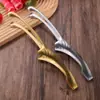Pinzas para barbacoa de acero inoxidable, pinzas largas para restaurante de barbacoa coreana, pinzas doradas para alimentos, pinzas gruesas para barbacoa, pinzas para servir fondue