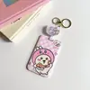 Chiikawa Jiyika Wow Tarjeta de Comida Deslizante para Estudiantes Tarjeta de Transporte Público Cubierta Protectora para Certificado Almacenamiento de Tarjeta de Acceso Tarjeta de Campus