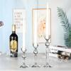Suporte de Vela de Cristal Amazon Transfronteiriço, Adereço de Bola de Vidro de Alta Qualidade, Ornamento de Metal para Aromaterapia, Suporte de Vela Europeu para Casamento