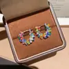 Pendientes de Aro con Forma de Lazo Microincrustados de Circonita de Venta Caliente Coreanos 2026 para Mujer, Aguja de Plata S925, Pendientes de Perla de Botón de Gama Alta de Nicho