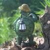 Viaje Transfronterizo de Larga Distancia Decoración de Tortuga Jardín Patio Decoración del Hogar Linterna Adornos de Tortuga Manualidades de Hadas Tortuga