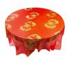 Fornecimento direto da fábrica toalha de mesa descartável de casamento ouro vermelho feliz dragão e fênix feliz banquete de casamento toalha de mesa de casamento celebração do hotel