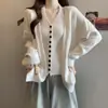 Otoño Invierno 2026 Nuevo Chaleco Grueso de Lana y Felpa Ropa Exterior Conjunto de Suéter de Punto Tallas Grandes Conjunto Versátil de Dos Piezas