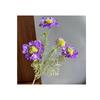 Estilo Pastoral Fresco Flor Artificial Flor de Centeno Rueda Crisantemo Abundante Flor Falsa Decoración para el Hogar Sala de Estar Fondo de Boda Diseño de Accesorios