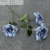 Azul bruma flor artificial flor azul boda flor falsa flor de techo de salón de bodas flor de plástico fila de flores de boda flor de seda
