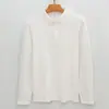 Camisa Polo de Lujo con Forro de Felpa de Modal, Cuello Solapa, Camiseta de Punto Cálido, Camisa Polo de Manga Larga para Hombre con Forro de Felpa de Algodón